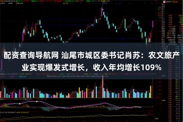 配资查询导航网 汕尾市城区委书记肖苏：农文旅产业实现爆发式增长，收入年均增长109%